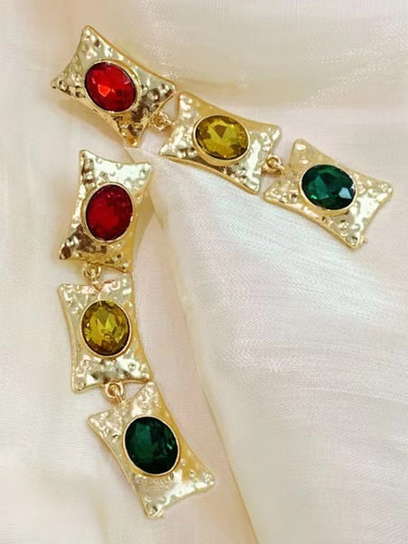 Böhmische Vintage Perlenkette – Bunte Glasperlen, Barockstil, Verstellbar, Handmade Auf Bali