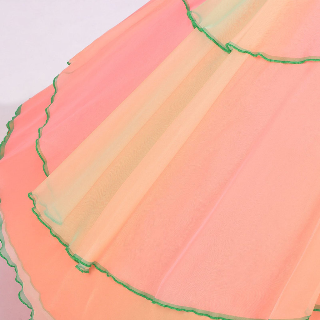 2PCS Rosa 1970er Böse Hexe Glinda Top & Rock Set