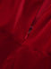 50er Weihnachts-Samtstufenkleid mit weißem Saum und Gürtel