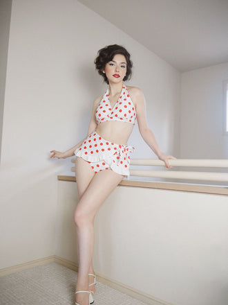 RETRO POLKA DOTS BIKINI SET & SCHÜRZE