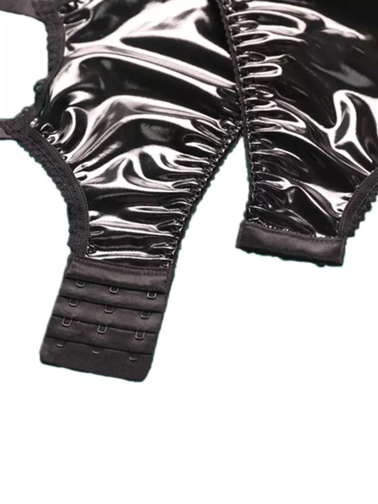 PU Leder Metall Kürbisschnalle Strümpfe Zubehör