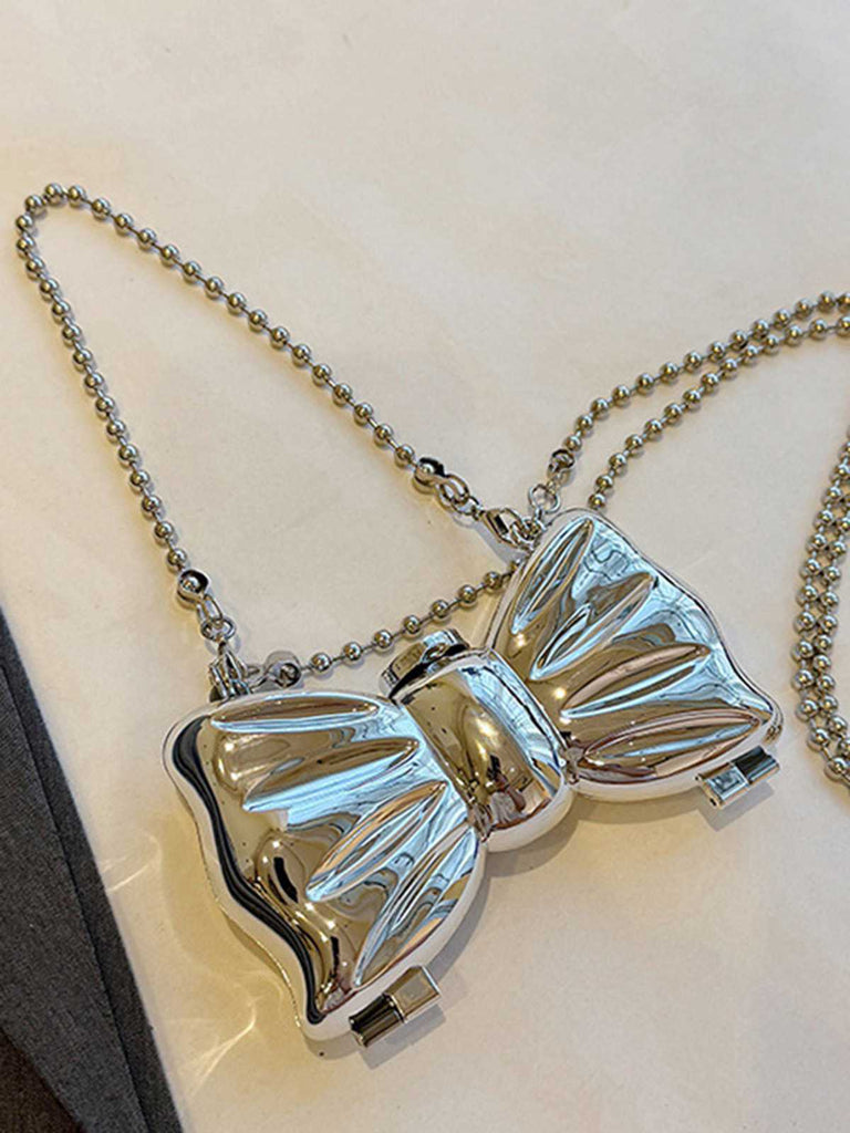 Metallisch Bogen Perlenketten Tasche