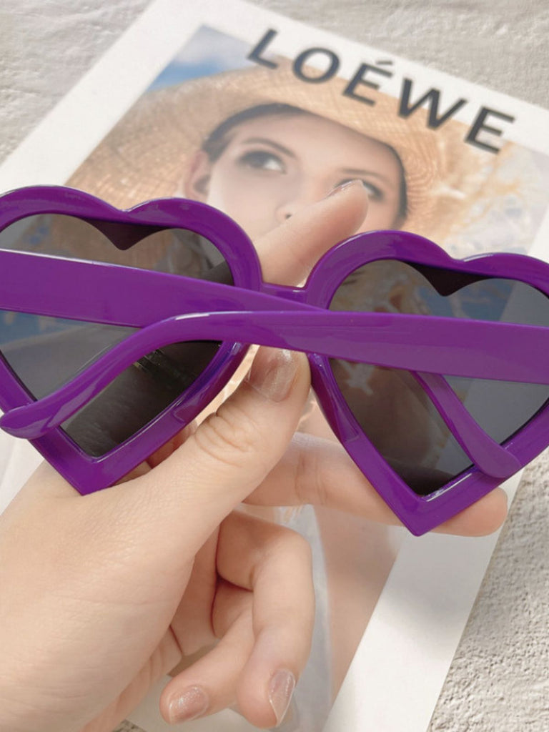 Vintage Gebogen Herzrahmen Sonnenbrille