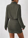 1960er Rippstrick Rollkragen Pullover Enges Kleid