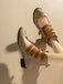 Runde Spitze Niedrig Blockabsatz Cut-Out Stiefel