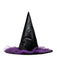 Lila Spitzer Halloween Leder Hexen Hut