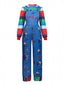1940er Chucky-Puppe Streifen Latzhose Cosplay Set