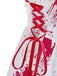 1950er Halloween Blutspritzer-Graffiti Slip Kleid
