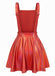 1970er Metallisch Holographic Suspender Kleid