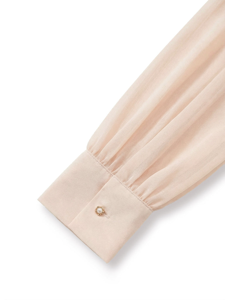 [Vorverkauf] Rosa 1930er Rüschen Revers Lang Ärmel Jumpsuit