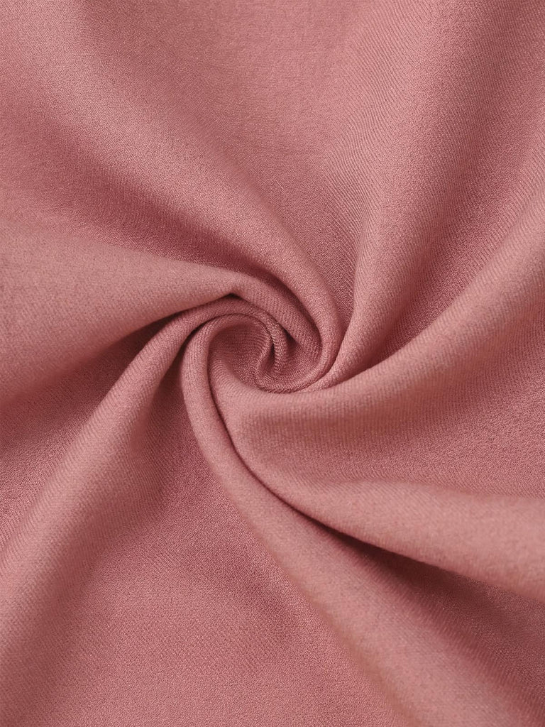 [Vorverkauf] Rosa 1930er Rüschen Revers Lang Ärmel Jumpsuit