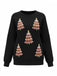 1980er Weihnachtsbaum Paillette Pullover