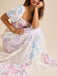 30er Maxikleid mit Blumen und Patchwork