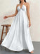 30er Maxikleid mit V-Ausschnitt und Neckholder