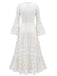 30er Maxikleid mit offenem Rücken und Spitze