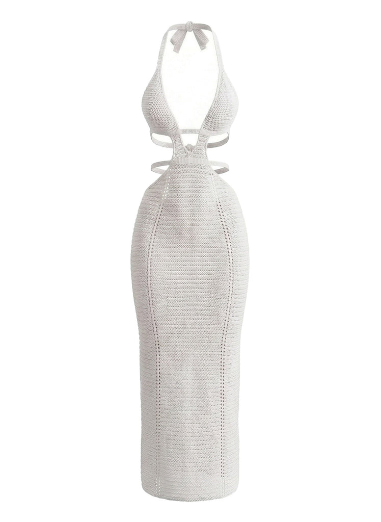 1930er Uni Halfter Ausgeschnitten Häkeln Abdeckung Up Kleid
