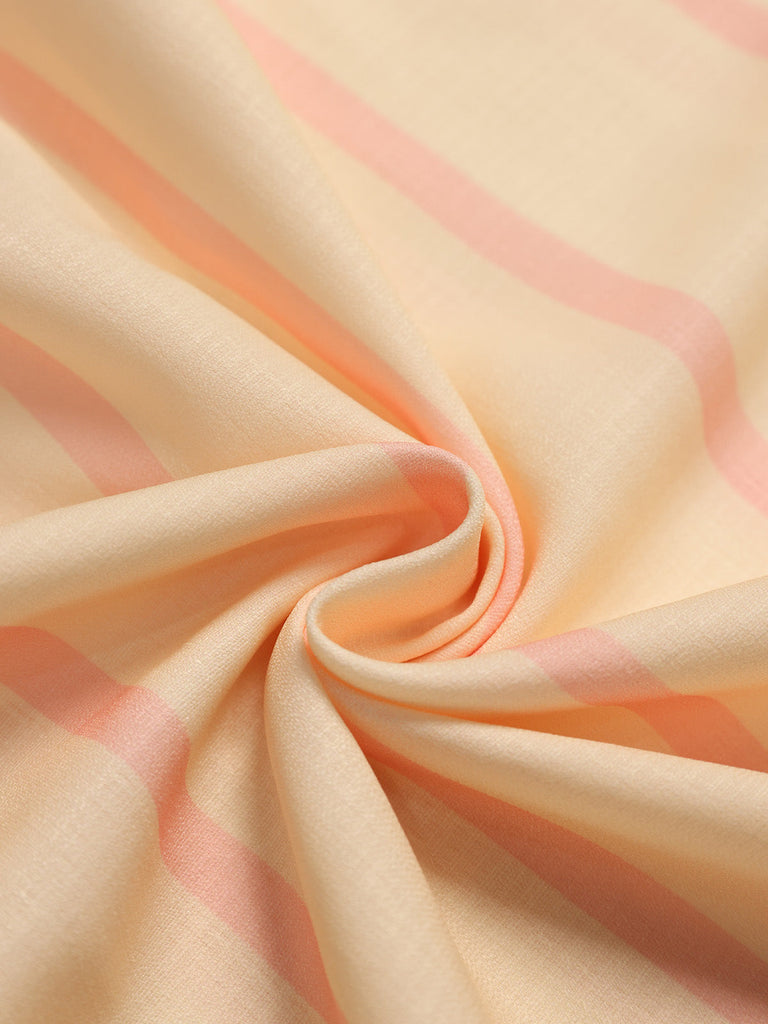 Gestreiftes Spaghettiträgerkleid aus den 1930er Jahren – Vintage-Kleid, Retro-Mode, Rockabilly