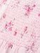 40er Midikleid mit Eckiger Ausschnitt und Blumen