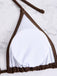 1940er Uni Halter Bikini Set & Häkel Cover-Up