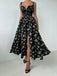 50er Kleid mit V-Ausschnitt und Hohe Taille
