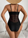 1950er Palme Baum Spaghetti Gurt Netz Tankini Set