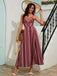 70er Boho Maxikleid mit Spaghettiträger