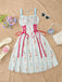 50er Swingkleid mit Blumen-Print und Eckiger Ausschnitt