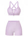 50er Bikini-Set & Shorts mit Criss-Cross und Raffung