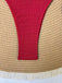 Goldes 60er Bikini-Set mit Triangle und gerippt
