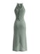 60er Kleid mit Neckholder und Häkelarbeit