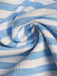 Blau 1960er Ärmellos Tief V-Ausschnitt Rückenfrei Streifen Kleid