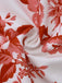 1960er Blumen Drucken Halfter Ärmellos Rückenfrei Swing Kleid