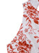 1960er Blumen Drucken Halfter Ärmellos Rückenfrei Swing Kleid