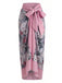 60er Badeanzug & Cover-Up mit Blumen und Print