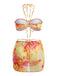 2PCS 1960er Blumen Drucken Halfter Bikini-Set & Figurbetont Abdeckung Up