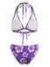 Tropischer Bikini mit Blumenmuster aus den 1960er Jahren – Vintage-Mode, Retro-Stil