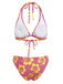 Tropischer Bikini mit Blumenmuster aus den 1960er Jahren – Vintage-Mode, Retro-Stil