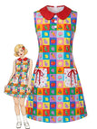 60er Kleid mit Peter-Pan-Kragen und A-Linie