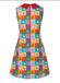 60er Kleid mit Peter-Pan-Kragen und A-Linie