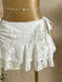 1960er Rüschen Halter Bikini Set & Blumen Spitze Cover-Up