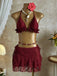 1960er Rüschen Halter Bikini Set & Blumen Spitze Cover-Up