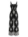 70er Boho Jumpsuit mit Blumen-Print und Smok