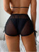70er Netz-Shorts & Cover-Up mit Chiffon