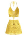Häkel-Strandkleid aus den 1980er Jahren – Vintage-Mode, Retro-Stil