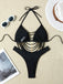 80er Bikini-Set & Shorts mit Neckholder und Schnürung