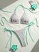 80er Bikini-Set mit Neckholder und Paisley