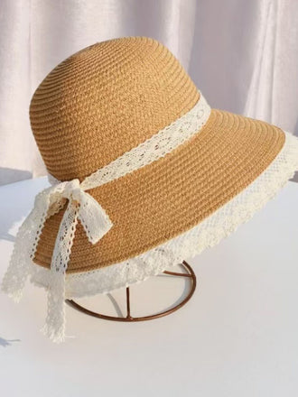 Retro Bogen Tie Stroh Strand Sonnenhütte