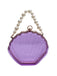 Vintage 3D-Muschel Transparent Perlenkette Tasche