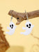 Weiß Halloween Geister-Ohrringe