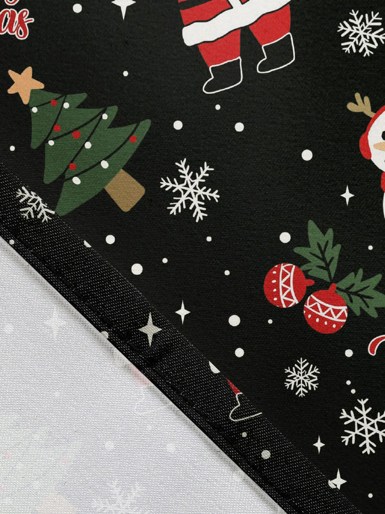 Schwarz 1950er Weihnachten Breite Träger Schnürung Kleid